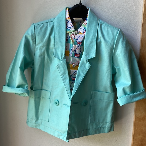 Jet Set true vintage 80s oversized blazer jacket size 2T - Picture 10 of 10